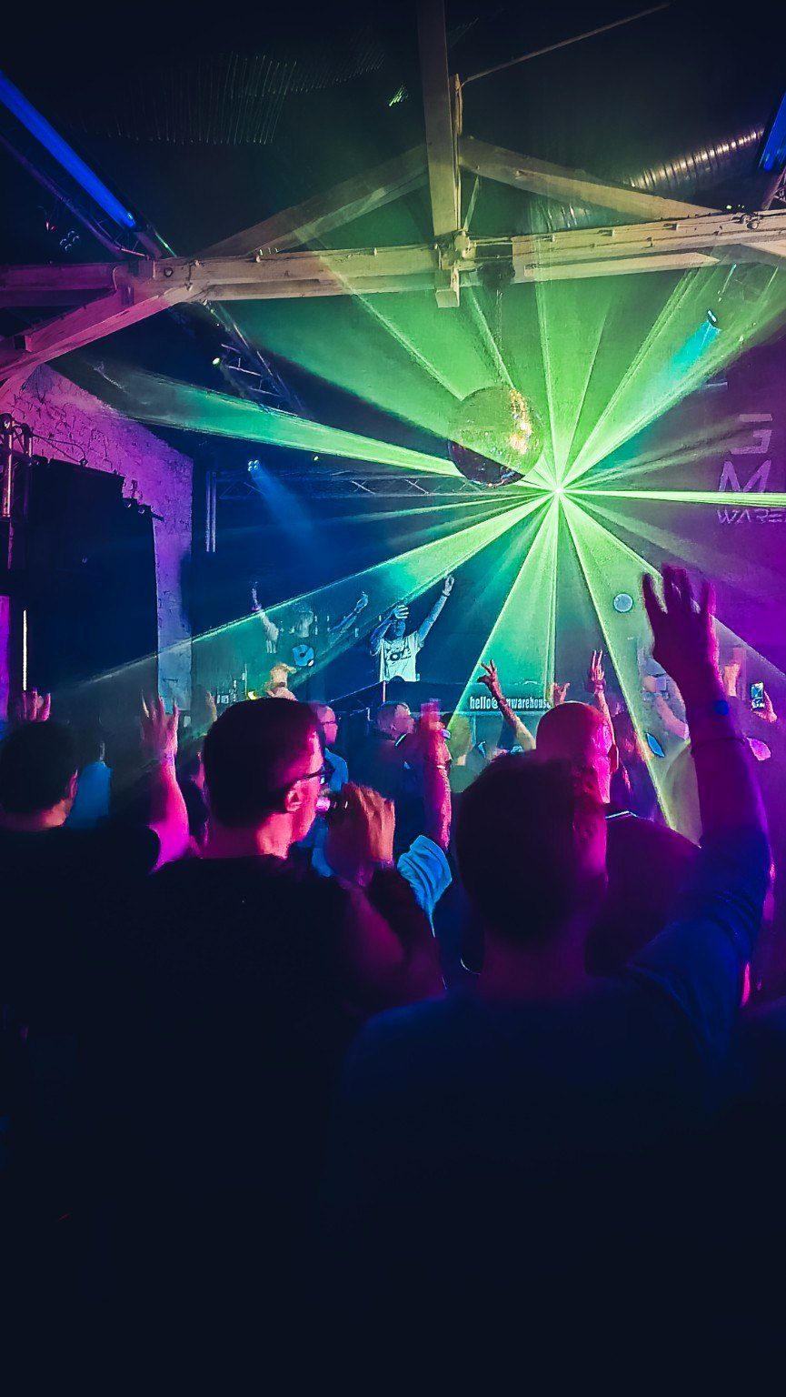 Laser über der Tanzfläche